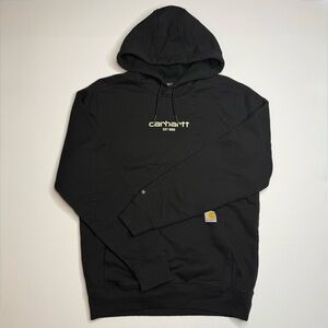 Carhartt Force Relaxed Fit Logo Lightweight Hoodie Black Size Small 106655